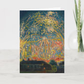 Feuerwerke in Nizza | Nikolai Tarkhov Karte (Vorderseite)