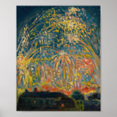 Feuerwerke in Nizza | Nikolai Tarkhov Poster (Vorne)