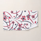 Feuerwerke in Red White Blue Badhandtuch Set (Handtuch)