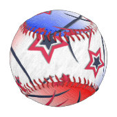 Feuerwerke in Red White Blue Baseball (Rückseite)