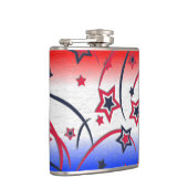 Feuerwerke in Red White Blue Flachmann (Rechts)