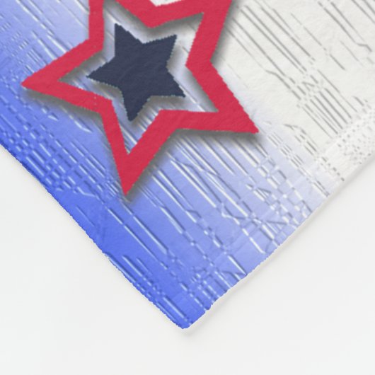 Feuerwerke in Red White Blue Fleecedecke (Ecke)