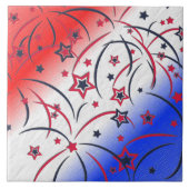 Feuerwerke in Red White Blue Fliese (Vorderseite)