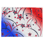 Feuerwerke in Red White Blue Große Geschenktüte (Rückseite)
