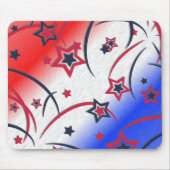 Feuerwerke in Red White Blue Mousepad (Vorne)