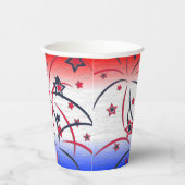 Feuerwerke in Red White Blue Pappbecher (Rechts)
