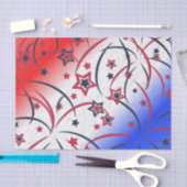 Feuerwerke in Red White Blue Seidenpapier (Handwerk)