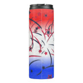 Feuerwerke in Red White Blue Thermosbecher (Rückseite)