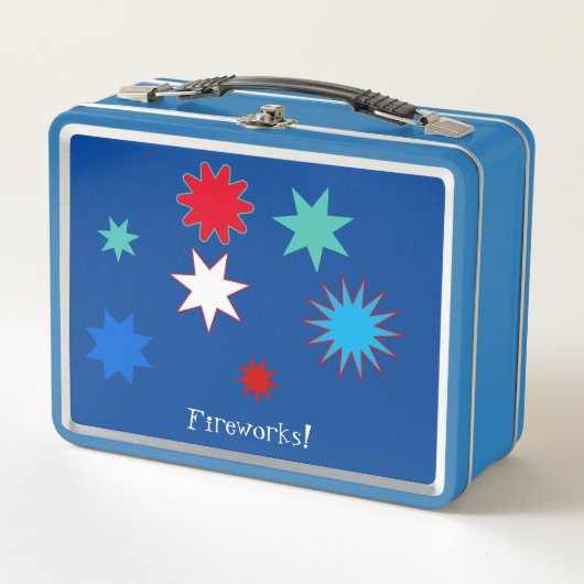 Feuerwerke! Metall Brotdose (Vorderseite)