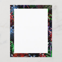 Feuerwerke mit schwarzem Hintergrund Flyer