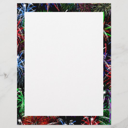 Feuerwerke mit schwarzem Hintergrund Flyer (Vorne)