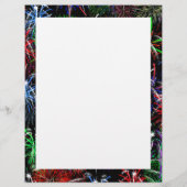 Feuerwerke mit schwarzem Hintergrund Flyer (Hinten)