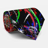 Feuerwerke mit schwarzem Hintergrund Krawatte (Gerollt)