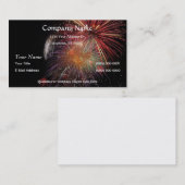 FEUERWERKE Nachtzeit-bunte Explosionen! Visitenkarte (Vorne/Hinten)