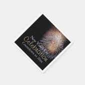 Feuerwerke Neujahr feiern Napkins Serviette (Ecke)