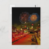 Feuerwerke, Ottawa, Ontario, Kanada Postkarte (Vorne/Hinten)