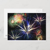 Feuerwerke Postkarte (Vorne/Hinten)
