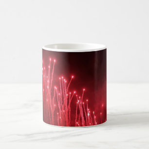 Feuerwerke rot, magische Tasse