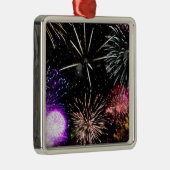 Feuerwerke Silbernes Ornament (Rechts)