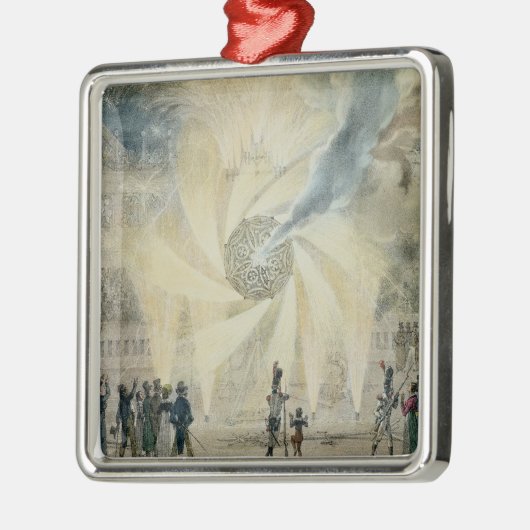 Feuerwerke Silbernes Ornament (Links)