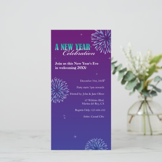 Feuerwerke - Silvesterabend-Party (Stehend Vorderseite)