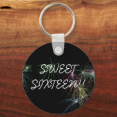 Feuerwerke, SWEETSIXTEEN!! Schlüsselanhänger (Vorderseite)