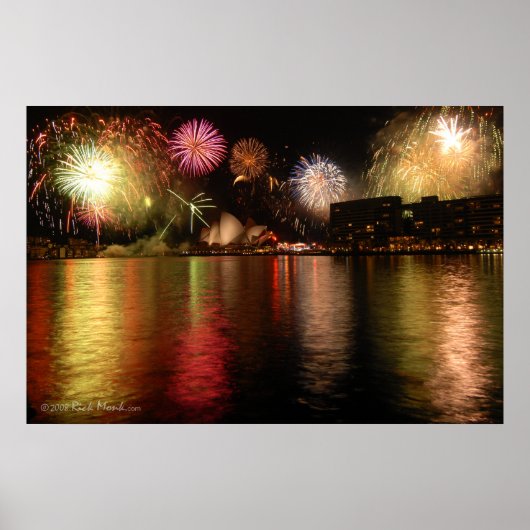 Feuerwerke: Sydney Harbor, Australia Poster (Vorne)