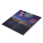 Feuerwerke über Chicago-Skylinen 2 Fliese (Seite)