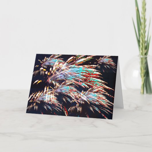 Feuerwerke über dem Mt. Olivet Dankeskarte (Vorderseite)