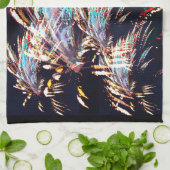 Feuerwerke über dem Mt. Olivet Geschirrtuch (Gefaltet)