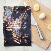 Feuerwerke über dem Mt. Olivet Geschirrtuch (Viertel Falte)