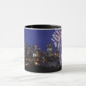 Feuerwerke über der Stadt Tasse (Zentrum)