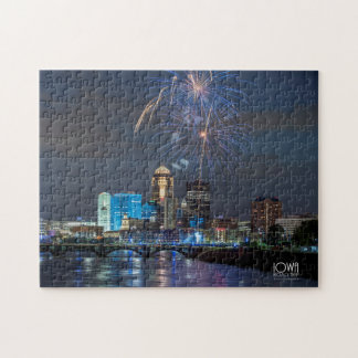 Feuerwerke über Des Moines, Iowa. Puzzle