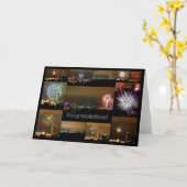 Feuerwerke über Downtown Kansas CIty, Missouri Karte (Gelbe Blume)