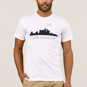 Feuerwerke über Los Angelesskyline-T - Shirts
