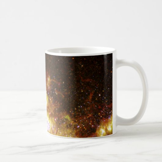 Feuerwerke von Star Formation Light Up Galaxy NGC Kaffeetasse (Rechts)