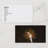 Feuerwerke zeigen auf Savannah River an Visitenkarte (Vorne/Hinten)