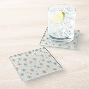 Feuerwerkpalmen Glasuntersetzer