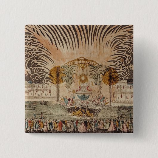 Feuerwerks-Anzeige im Platz Louis XV Button (Vorderseite)