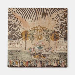 Feuerwerks-Anzeige im Platz Louis XV Magnet