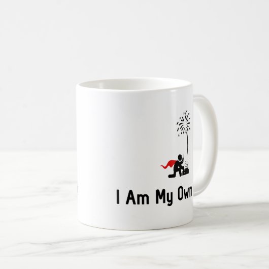 Feuerwerks-Held Kaffeetasse (VorderseiteRechts)