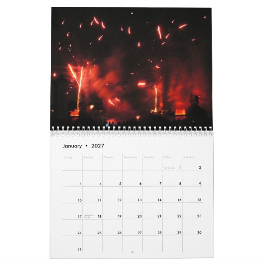 Feuerwerks-Kalender Kalender (Jan 2027)