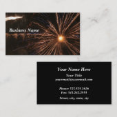 Feuerwerks-Strom-Visitenkarte Visitenkarte (Vorne/Hinten)