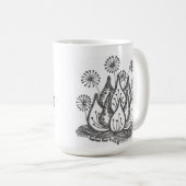 Feuerwerks-Teich-Lilie Kaffeetasse (VorderseiteRechts)