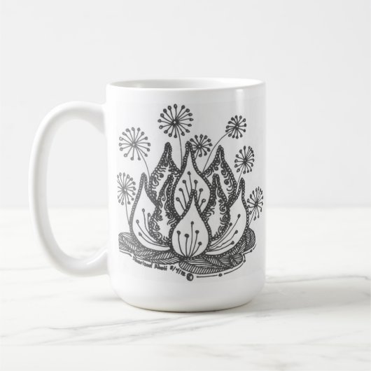 Feuerwerks-Teich-Lilie Kaffeetasse (Links)