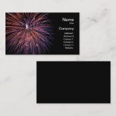 Feuerwerks-Visitenkarte Visitenkarte (Vorne/Hinten)
