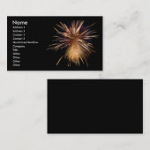 Feuerwerks-Visitenkarte Visitenkarte (Vorne/Hinten)