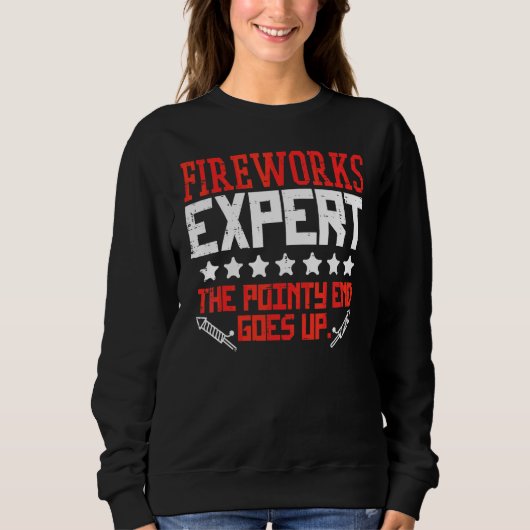 Feuerwerksdirektor Experte vierter Juli 4. Männer Sweatshirt (Vorderseite)