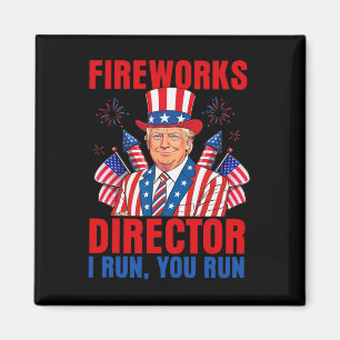 Feuerwerksdirektor I Lauf Du Lauf Lustig Trump Magnet