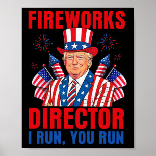 Feuerwerksdirektor I Lauf Du Lauf Lustig Trump  Poster